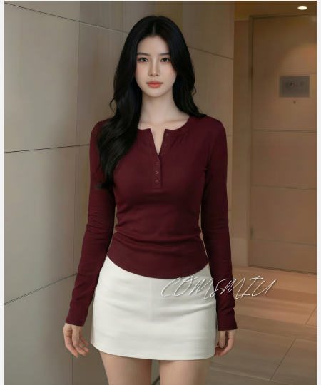 Áo thun cổ cúc - MIU10